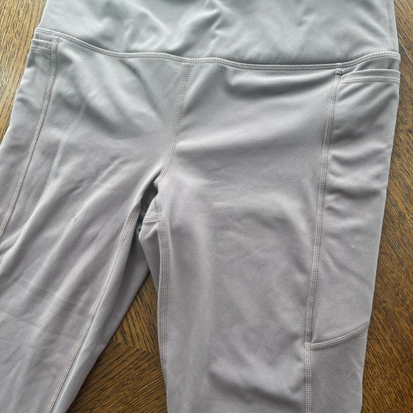 Gaiam Mauve Lavender High-Waisted Yoga Workout Leggings Size Medium - Picture 6 of 11